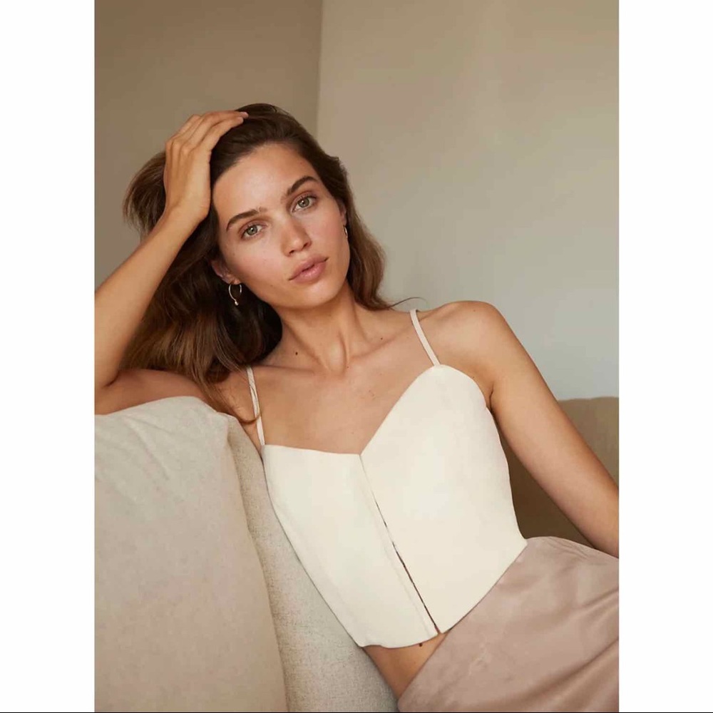 NWOT Aritzia Wilfred Caraway Corset Camisole
